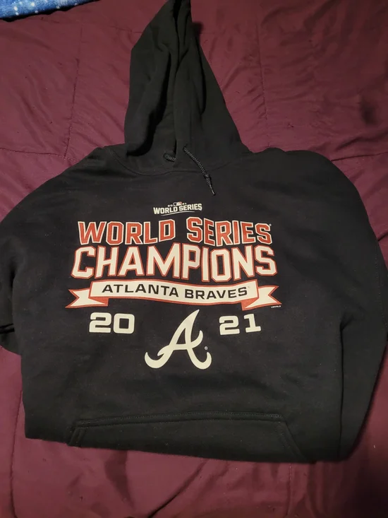 Atlanta Braves 2021 World Series Champions Black Hoodie - Picture 1 of 1